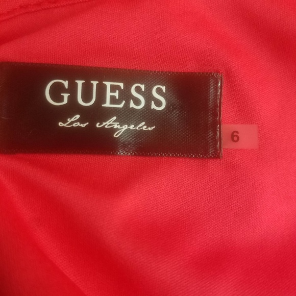 SOLD Guess Women's Dress Sleeveless Red - Picture 7 of 7